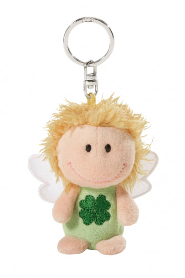 sleutelhanger Beschermengel junior 7 cm pluche groen