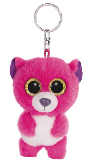 sleutelhanger Glubschis Briggy junior pluche 9 cm roze