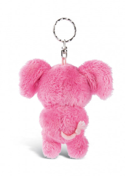sleutelhanger Glubschis Fluppy junior pluche 9 cm roze