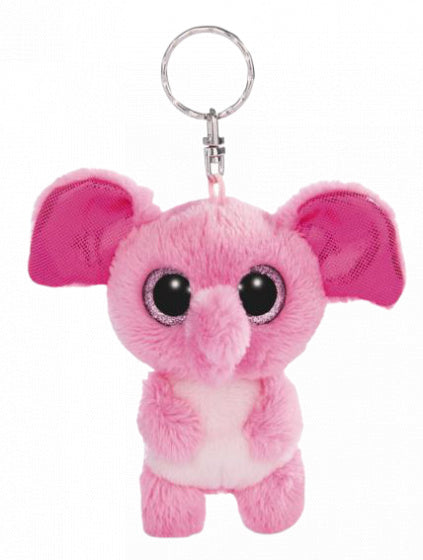 sleutelhanger Glubschis Fluppy junior pluche 9 cm roze