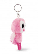 sleutelhanger Glubschis flamingo junior 9 cm pluche roze