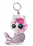 sleutelhanger Glubschis junior 11 cm pluche zilver
