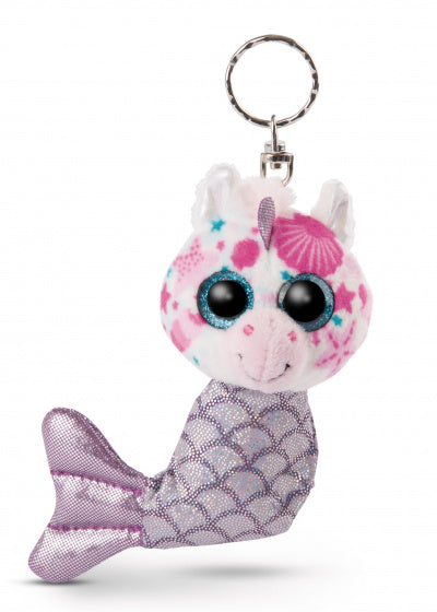 sleutelhanger Glubschis junior 11 cm pluche zilver