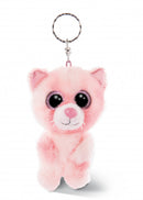 sleutelhanger Glubschis kat junior 9 cm pluche roze