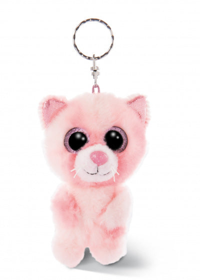 sleutelhanger Glubschis kat junior 9 cm pluche roze
