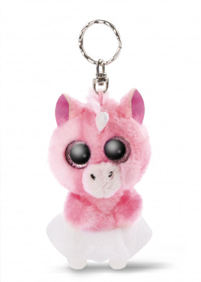 sleutelhanger Glubschis unicorn junior 9 cm pluche roze