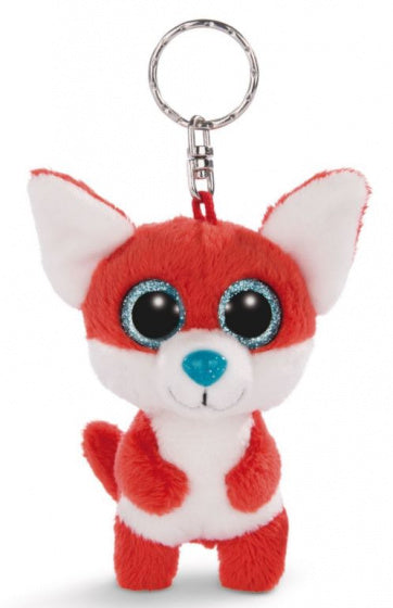 sleutelhanger Glubschis Jayson junior pluche 9 cm rood