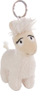 Nici Pluchen Sleutelhanger Lama Lady, 10cm