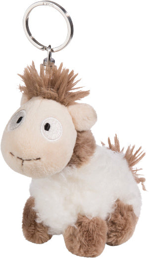 sleutelhanger Lama Floffi junior 10 cm pluche beige/bruin