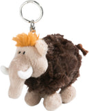 sleutelhanger Mammoth junior 10 cm pluche bruin/beige