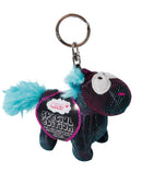sleutelhanger Moon Beamer junior 10 cm polyester zwart