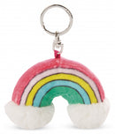 sleutelhanger Rainbow 8 x 6 cm pluche/polyester
