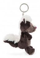sleutelhanger stinkdier junior 10 cm pluche/polyester bruin