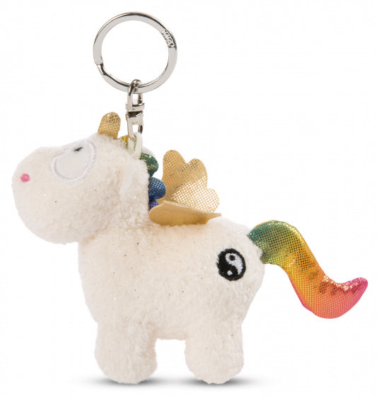 Nici Pluchen Sleutelhanger Eenhoorn Regenboog Yang, 10cm