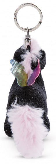 Nici Pluchen Sleutelhanger Eenhoorn Regenboog Yin, 10cm