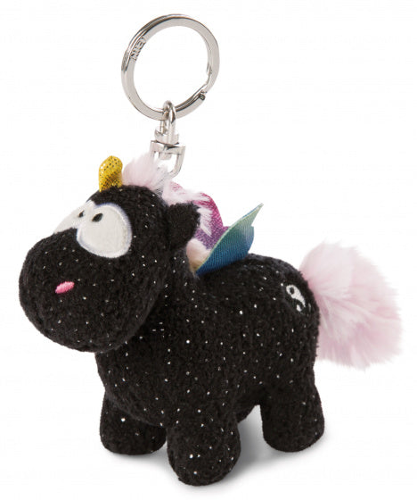 Nici Pluchen Sleutelhanger Eenhoorn Regenboog Yin, 10cm