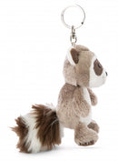 sleutelhanger wasbeer junior 10 cm pluche/polyester bruin