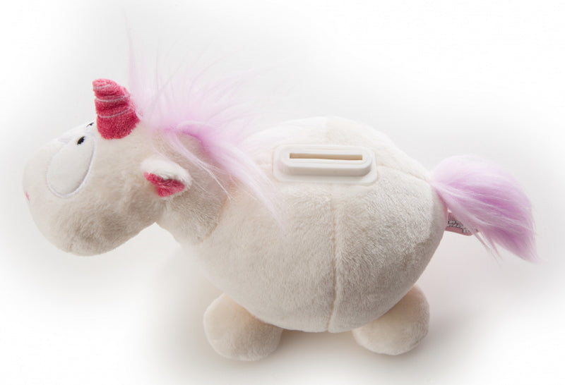 spaarpot Theodor junior 17 cm pluche wit
