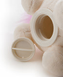 spaarpot Theodor junior 17 cm pluche wit