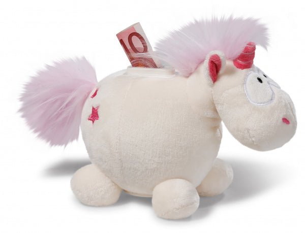 spaarpot Theodor junior 17 cm pluche wit