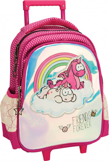 trolley rugzak Forever Friends 10 liter softcase roze/crème