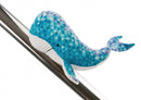 walvismagneet Atlantic Friends 12 cm pluche blauw