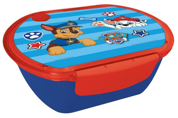 broodtrommel Paw Patrol junior 680 ml blauw/rood