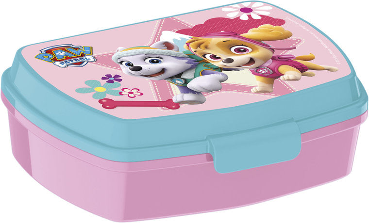 broodtrommel Paw Patrol junior 980 ml roze/blauw