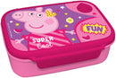 broodtrommel Peppa Pig junior 18 x 13 cm roze