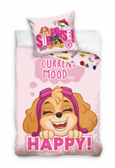 dekbedovertrek Paw Patrol 140x200 cm katoen roze