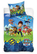 dekbedovertrek Paw Patrol 140 x 200 cm fiber blauw