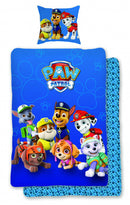 dekbedovertrek Paw Patrol 140 x 200 cm katoen blauw
