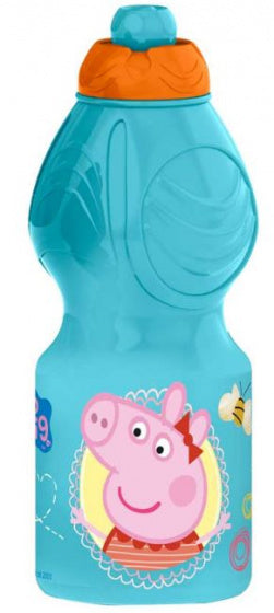 drinkfles Peppa Pig junior 400 ml blauw/oranje