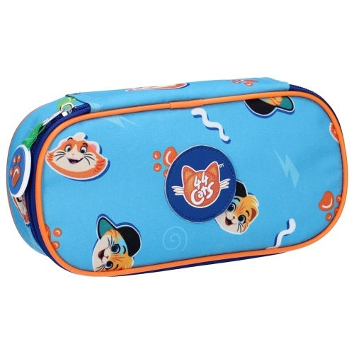 etui 44 Cats Pawesome 20 x 9 cm blauw