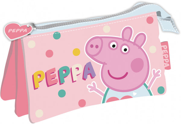 etui Peppa Pig meisjes 21 x 11 cm polyester roze