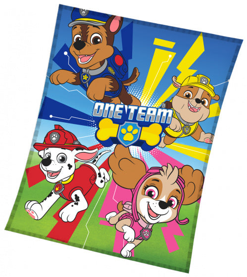 fleecedeken Paw Patrol junior 140 x 110 cm polyester