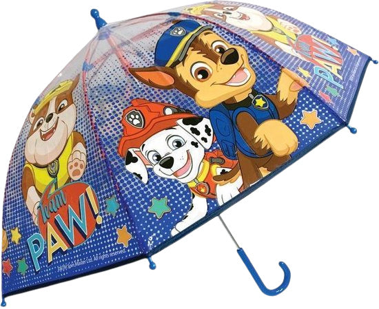 kinderparaplu Paw Patrol 45 cm polyester blauw