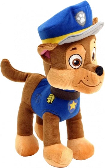 knuffel Paw Patrol Chase 28 cm bruin/blauw