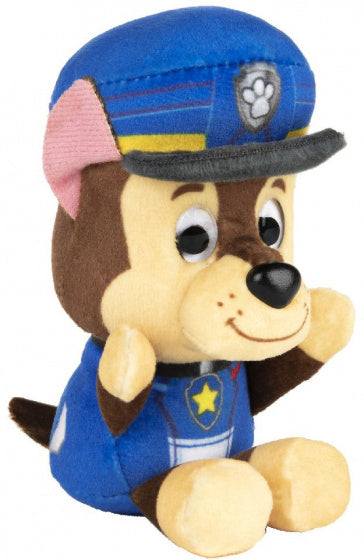 knuffel Paw Patrol Chase junior 15 cm pluche blauw