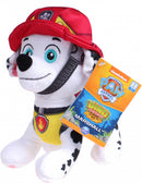 knuffel Paw Patrol Rescue Marshall 20 cm wit/rood