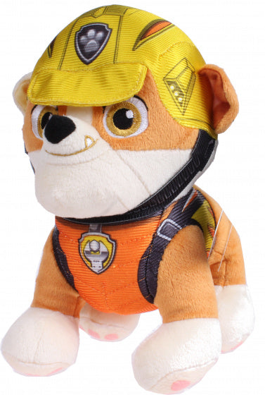 knuffel Paw Patrol Rescue Rubble 20 cm beige/oranje