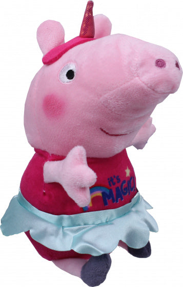 knuffel Peppa Pig Unicorn & Stars 20 cm mintgroen