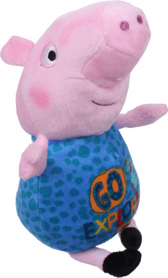 knuffel Peppa Pig Unicorn & Stars 20 cm pluche blauw