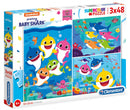 legpuzzel Baby Shark 3-in-1 karton 144 stukjes