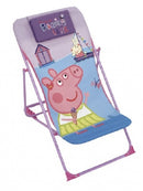 loungestoel Peppa Pig 66 x 61 cm polyester/staal paars