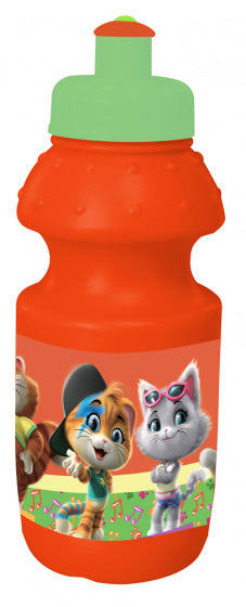 lunchset 44 Cats junior 16 x 11 cm oranje 2-delig
