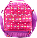 lunchtas junior 24 x 20 cm polyester roze/paars