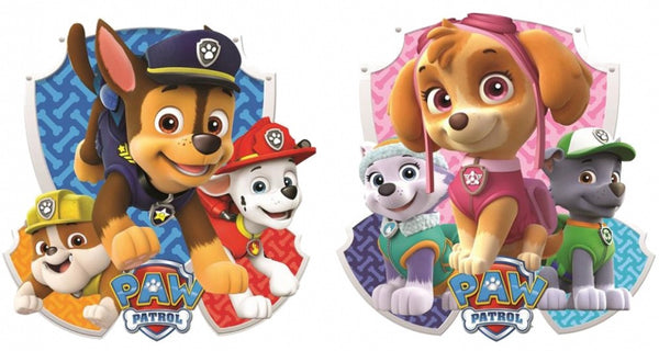 muurstickers Paw Patrol schild 2 stickervellen