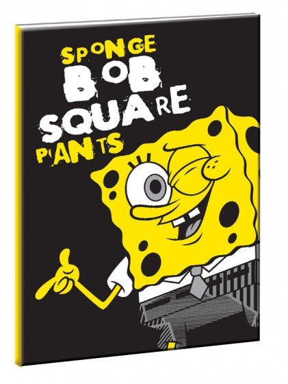 notitieboek Sponge Bob B4 zwart/geel 40 pagina's