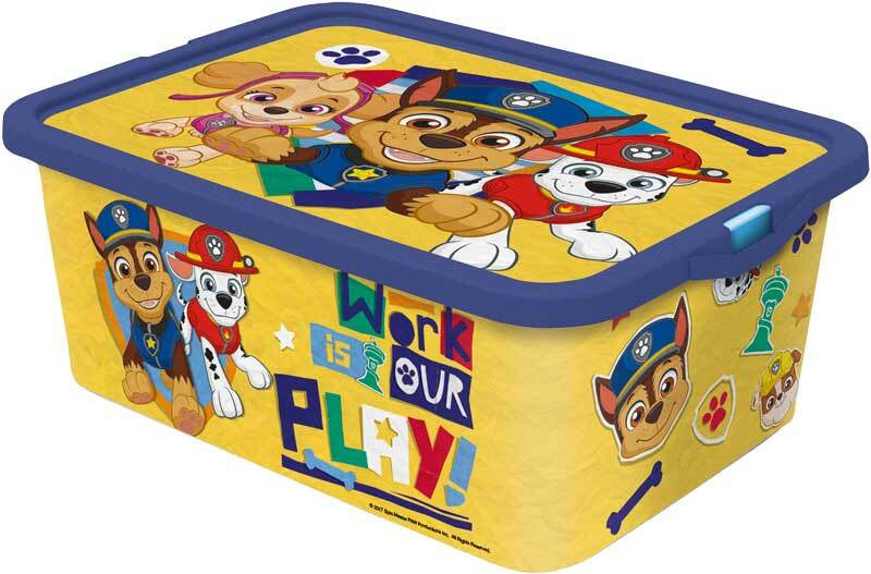 opbergbox Paw Patrol junior 13 liter geel/blauw